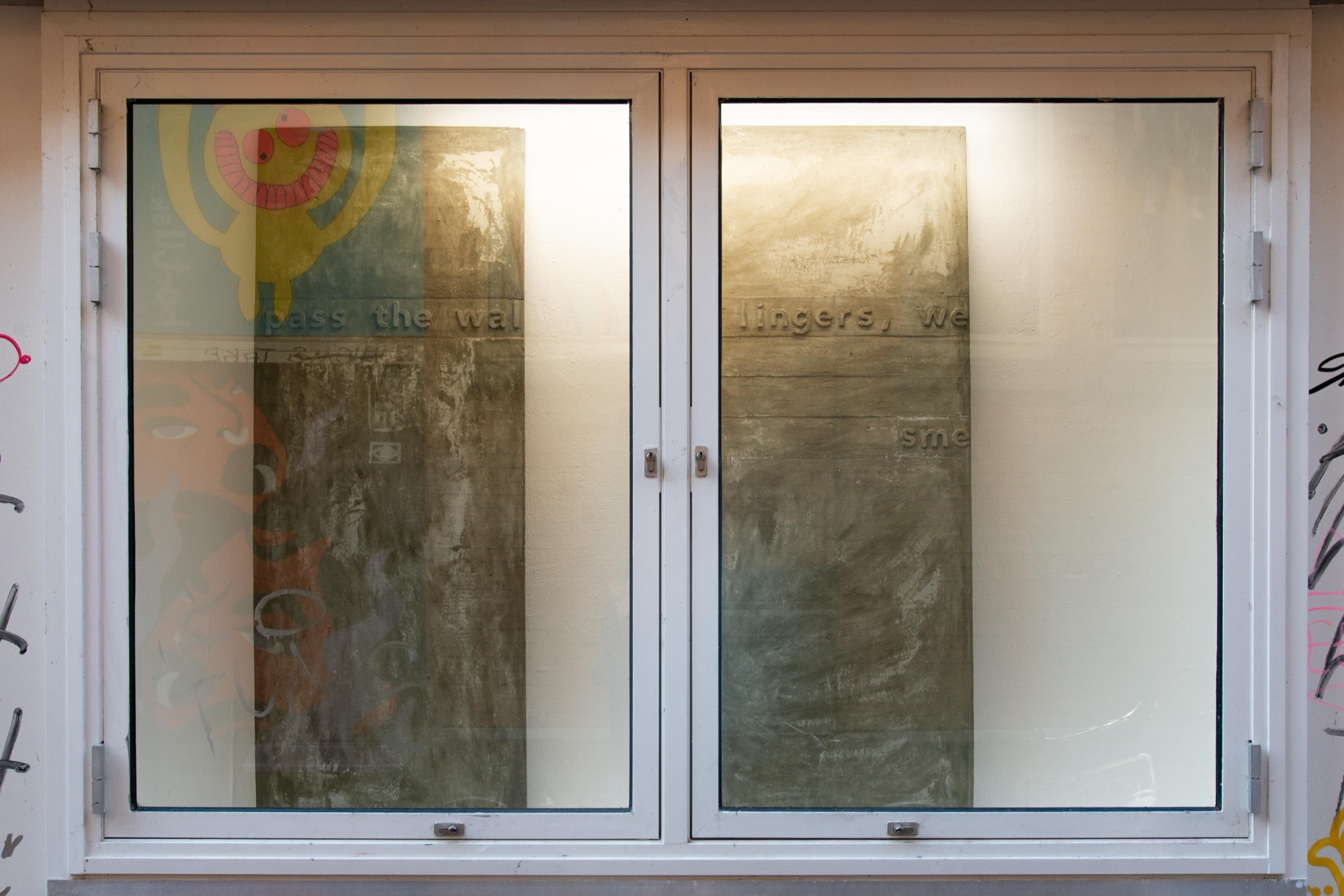 as you pass the wall lingers, we