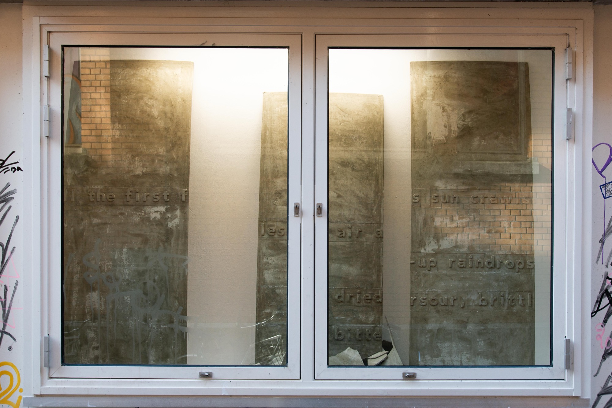 as you pass the wall lingers, we