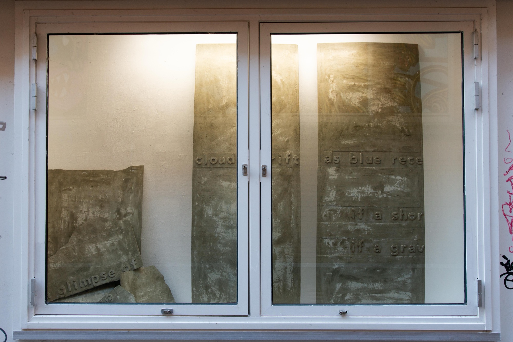 as you pass the wall lingers, we