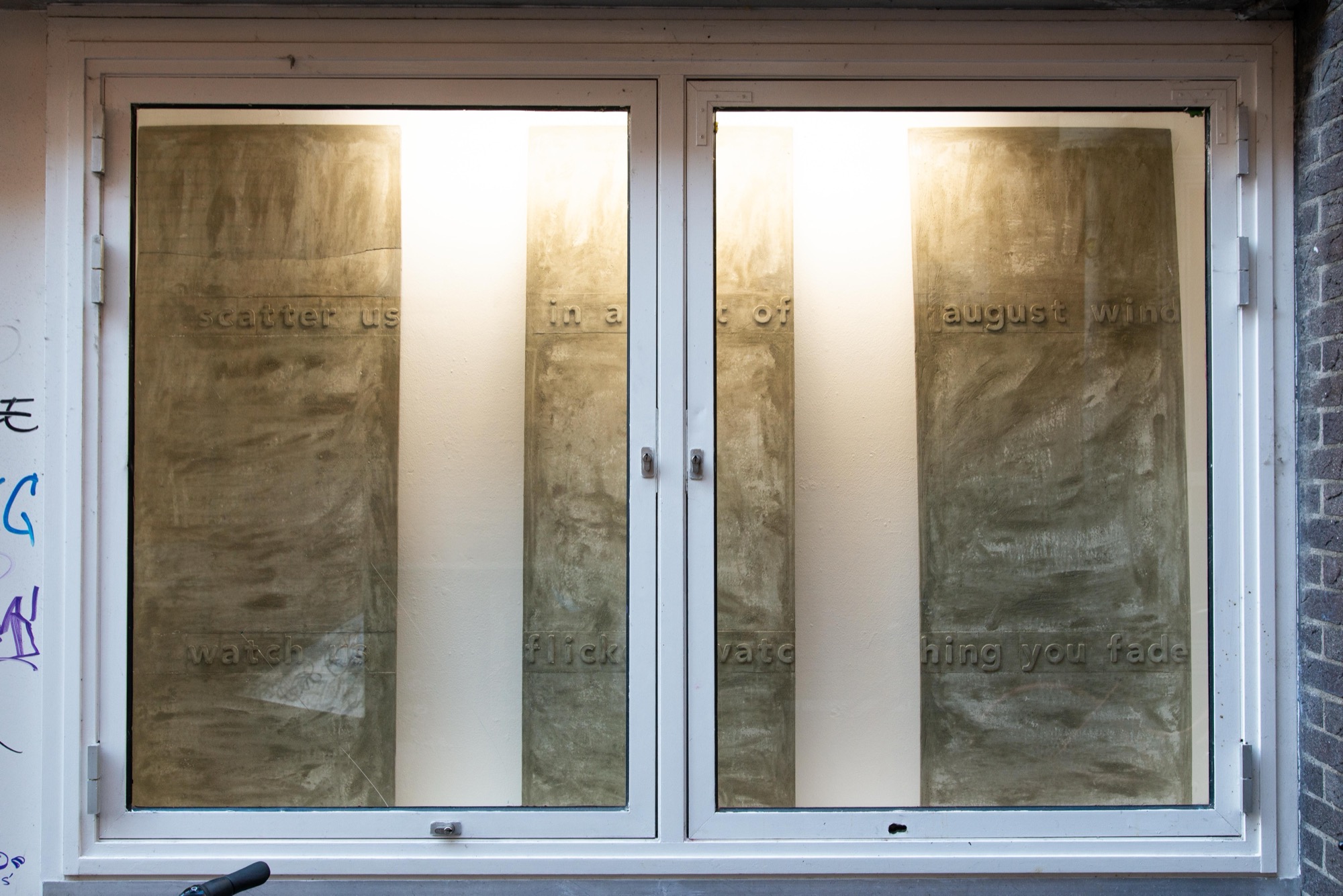 as you pass the wall lingers, we