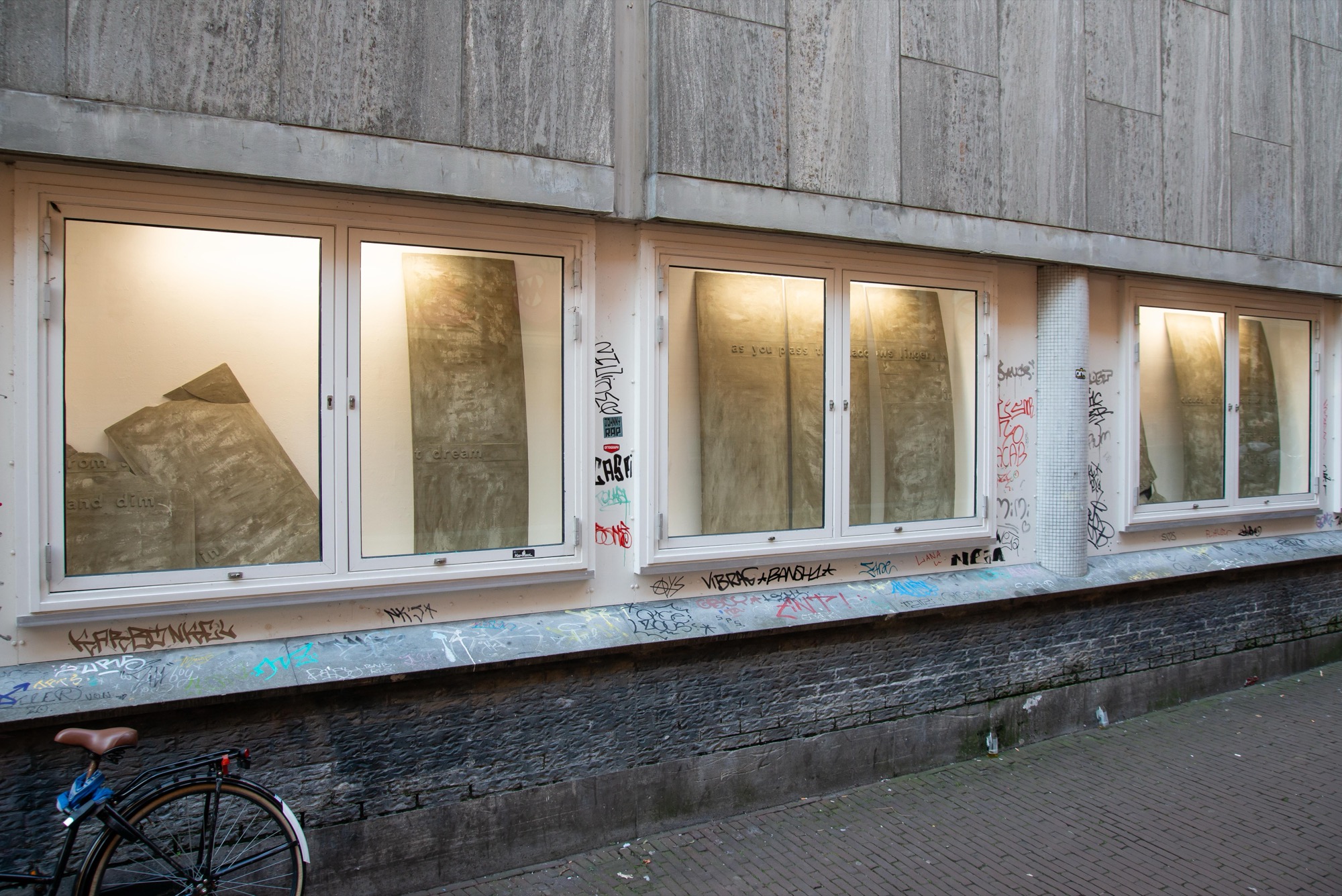 as you pass the wall lingers, we