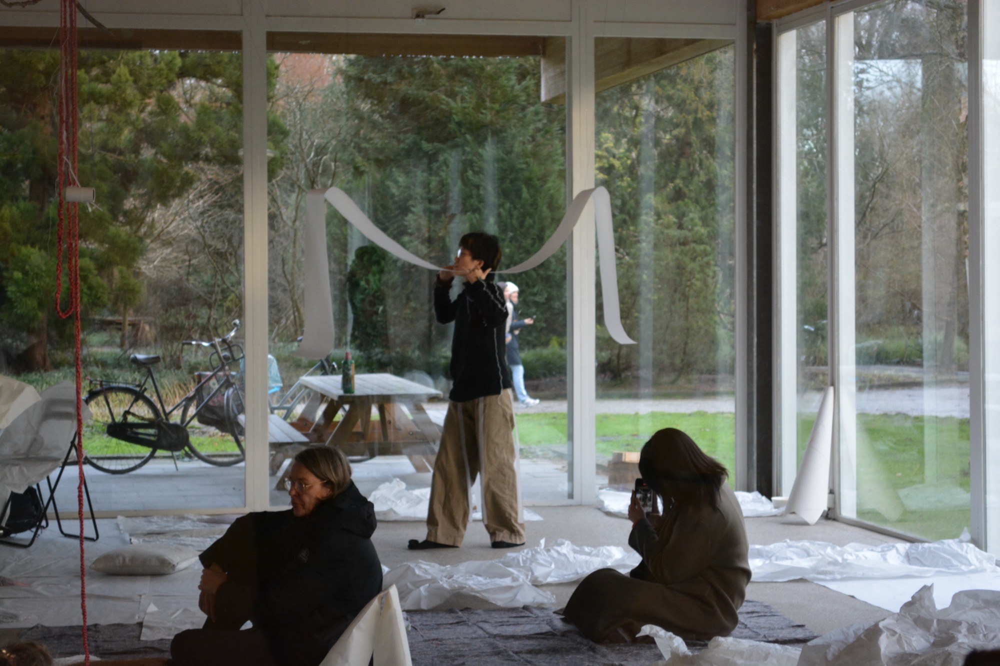 Slow Turning Between Two Lights